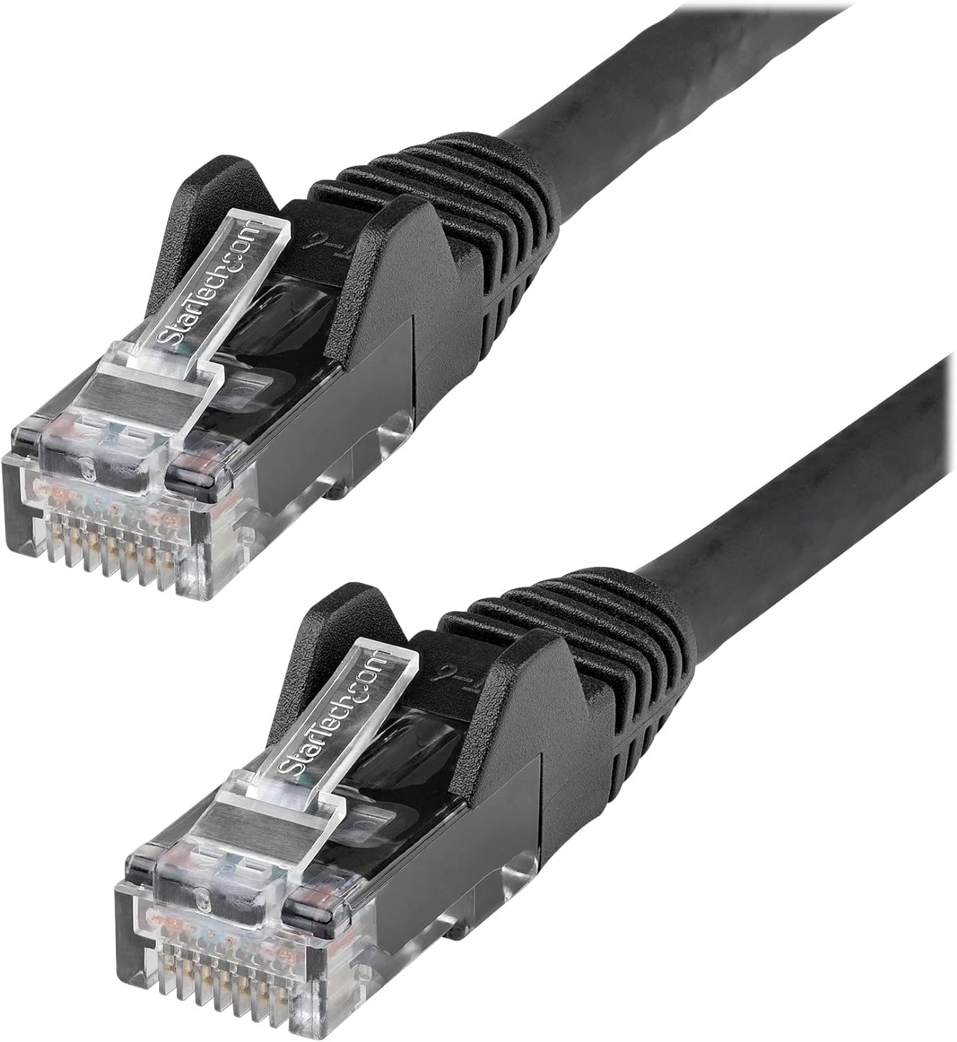 StarTech.com 2m CAT6 Ethernet Cable - LSZH (Low Smoke Zero Halogen) - 10 Gigabit 650MHz 100W PoE RJ45 UTP Network Patch Cord Snagless with Strain Relief - Black, CAT 6, ETL Verified (N6LPATCH2MBK