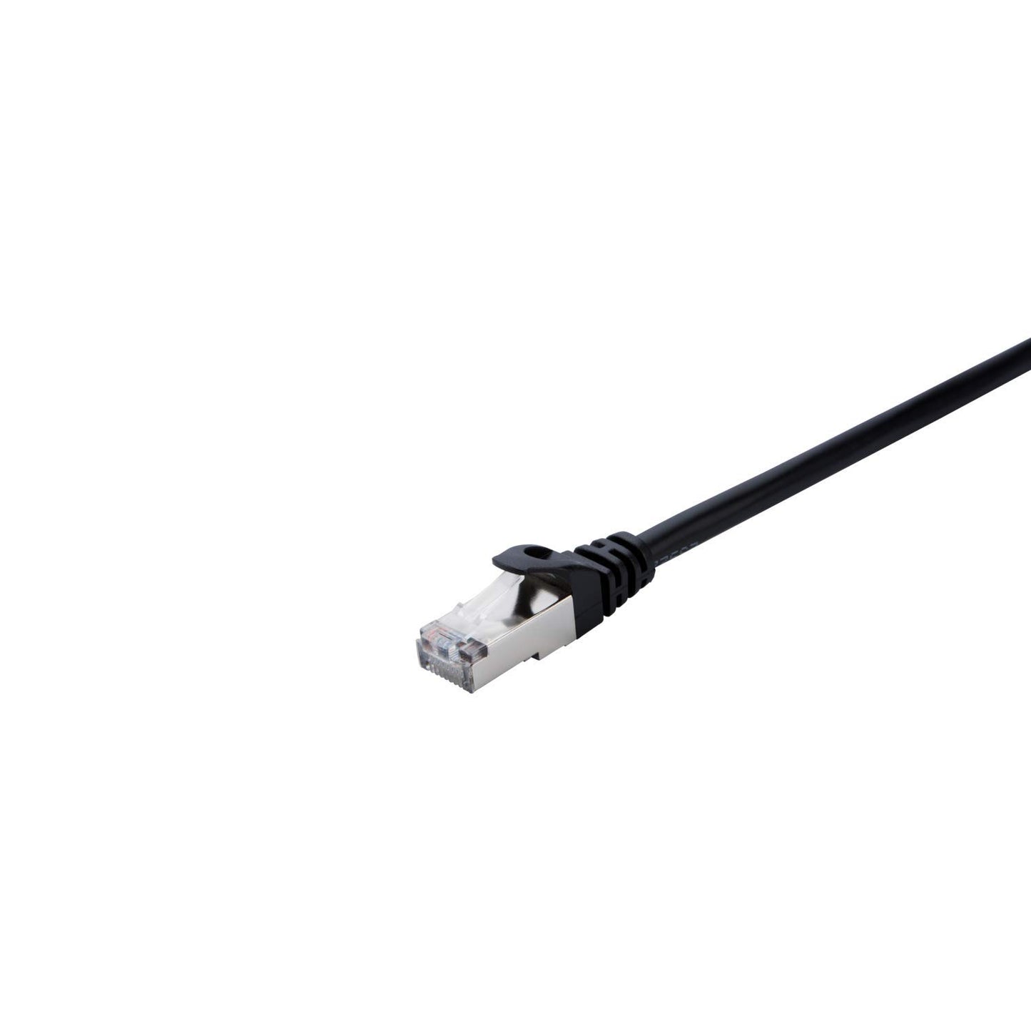V7 Cat7 Ethernet cable, foil shielded (SFTP) RJ45 (m)/RJ45 (m), network cable, LAN cable, 0.5 m, black