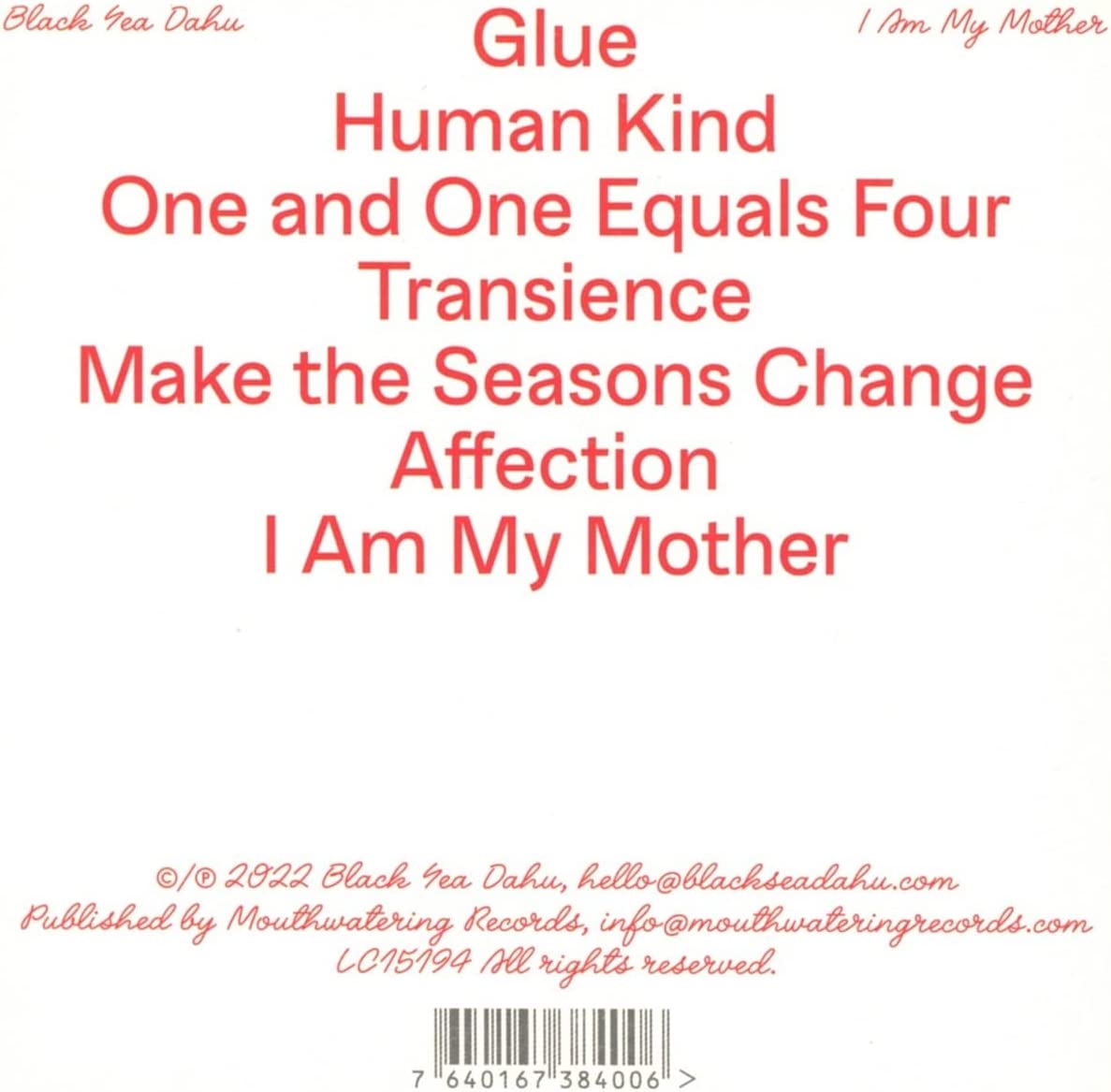 I am My Mother