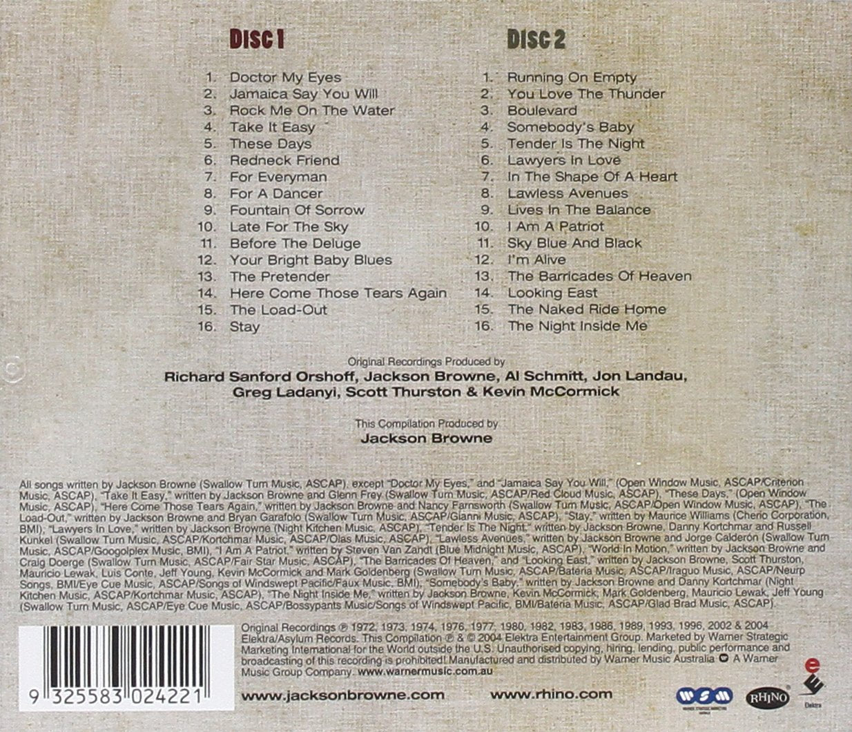 Very Best of Jackson Browne
