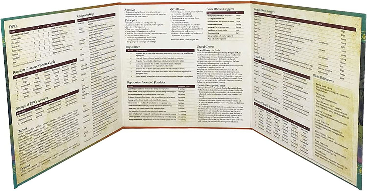 Gamemaster Accessory Pack - Root: The Roleplaying Game expansion, Tri-Fold tabletop GM screen and campaign notepads