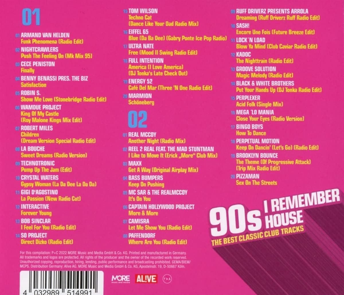 90s-I Remember House-the Best Classic Club Tra