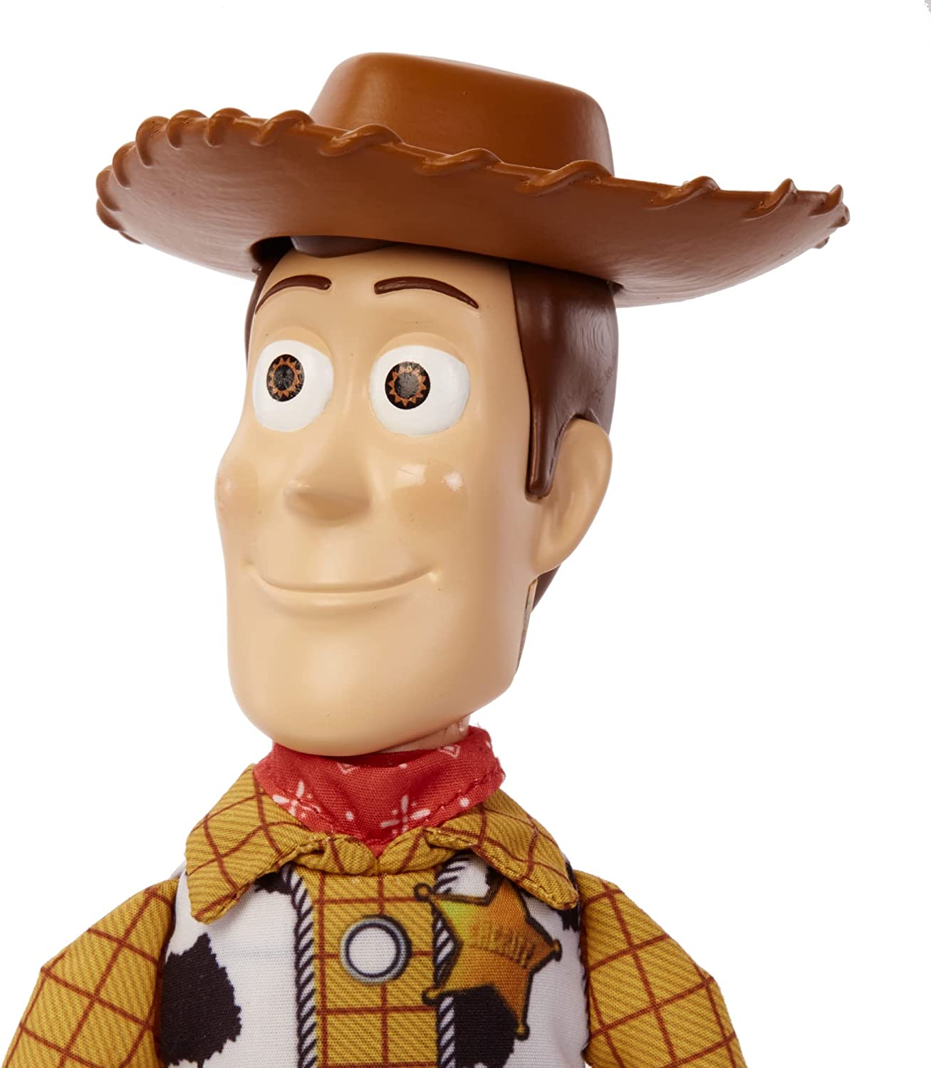 Disney and Pixar Toy Story Movie Toy, Talking Woody Figure with Ragdoll Body, 20 Phrases, Pull Tab Activated Sounds, Roundup Fun