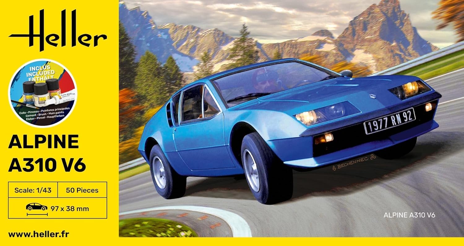 HELLER JOUSTRA Car Model: Starter Kit: Alpine A310