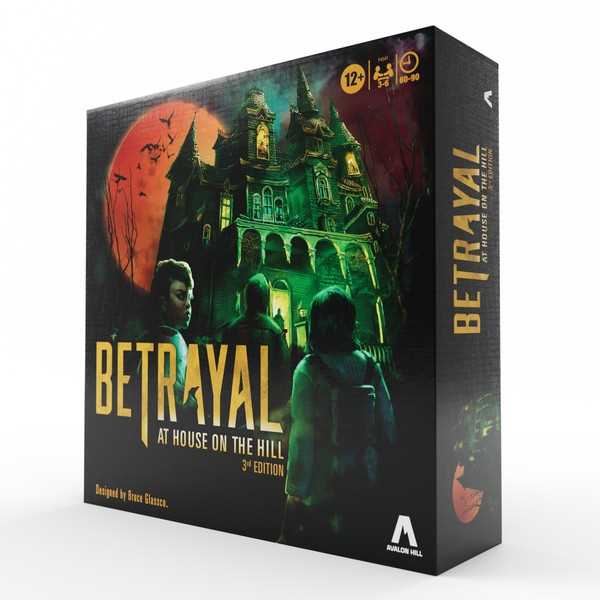 Hasbro Gaming F4541 Avalon Betrayal at House on The Hill 3rd Edition Cooperative Board Game, for Ages 12 and Up for 3-6 Players, Multi-Colour, One Size