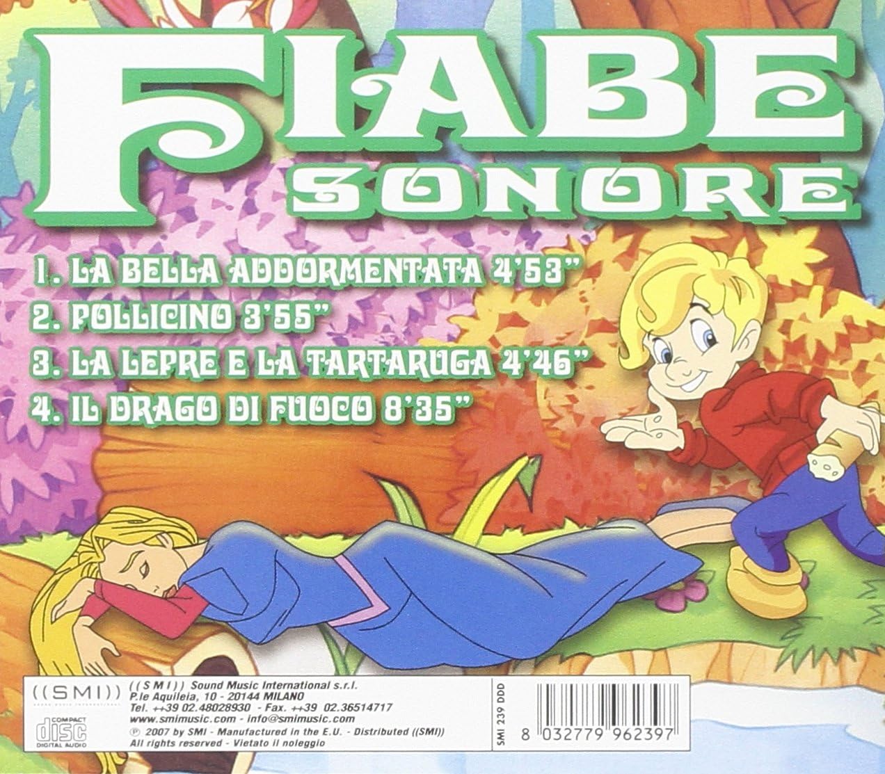 Fiabe Musicali (Pollicino,La Bella Addormentata,Il Drago Di Fuoco..)