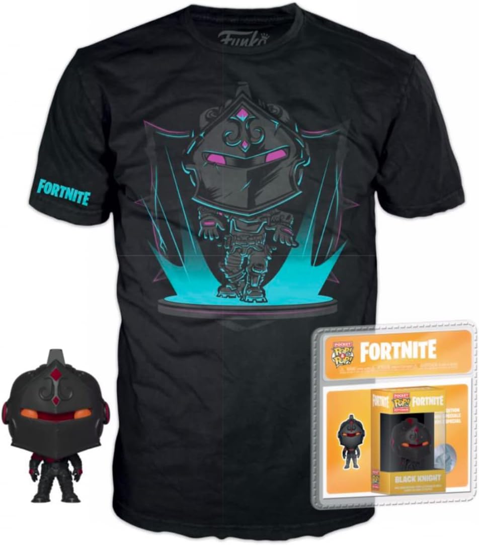 FORTNITE - Boxed T-Shirt POP + Pocket POP - Black