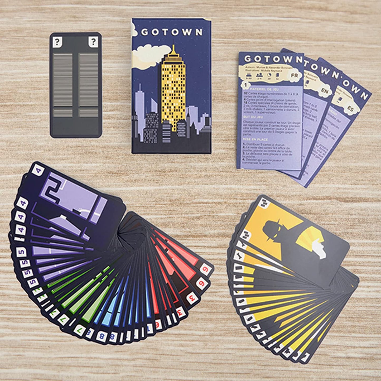 Helvetiq GOTOWN GO TOWN Card Game, Multicolour