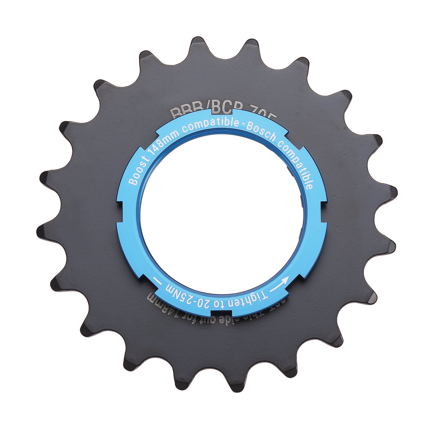 BBB BCR-70E - Pignone per Bicicletta elettrica (20T, Bosch, Boost Option