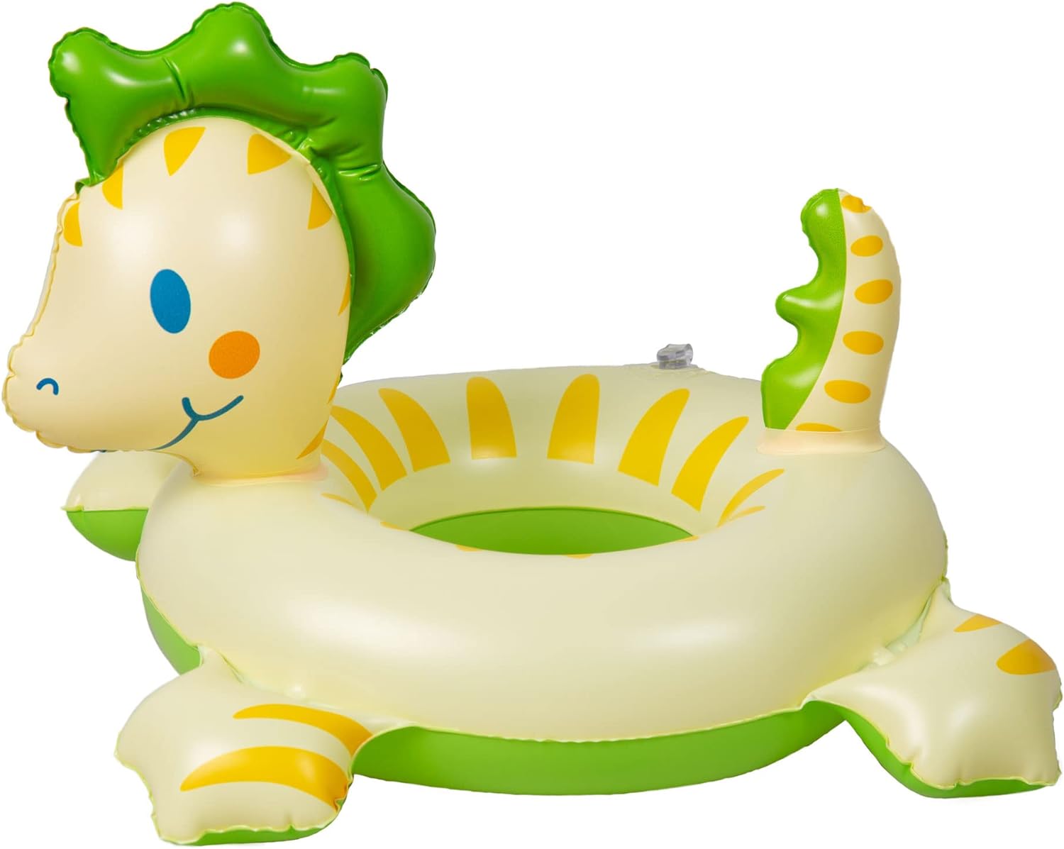 Heless 22-Juego muñecas de diseño de Dinosaurio, 3 Piezas con bañador, Pantuflas y Anillo de natación, tamaño Aprox. 35-45 cm, para la diversión del baño en los calurosos días de Verano, Multicolor