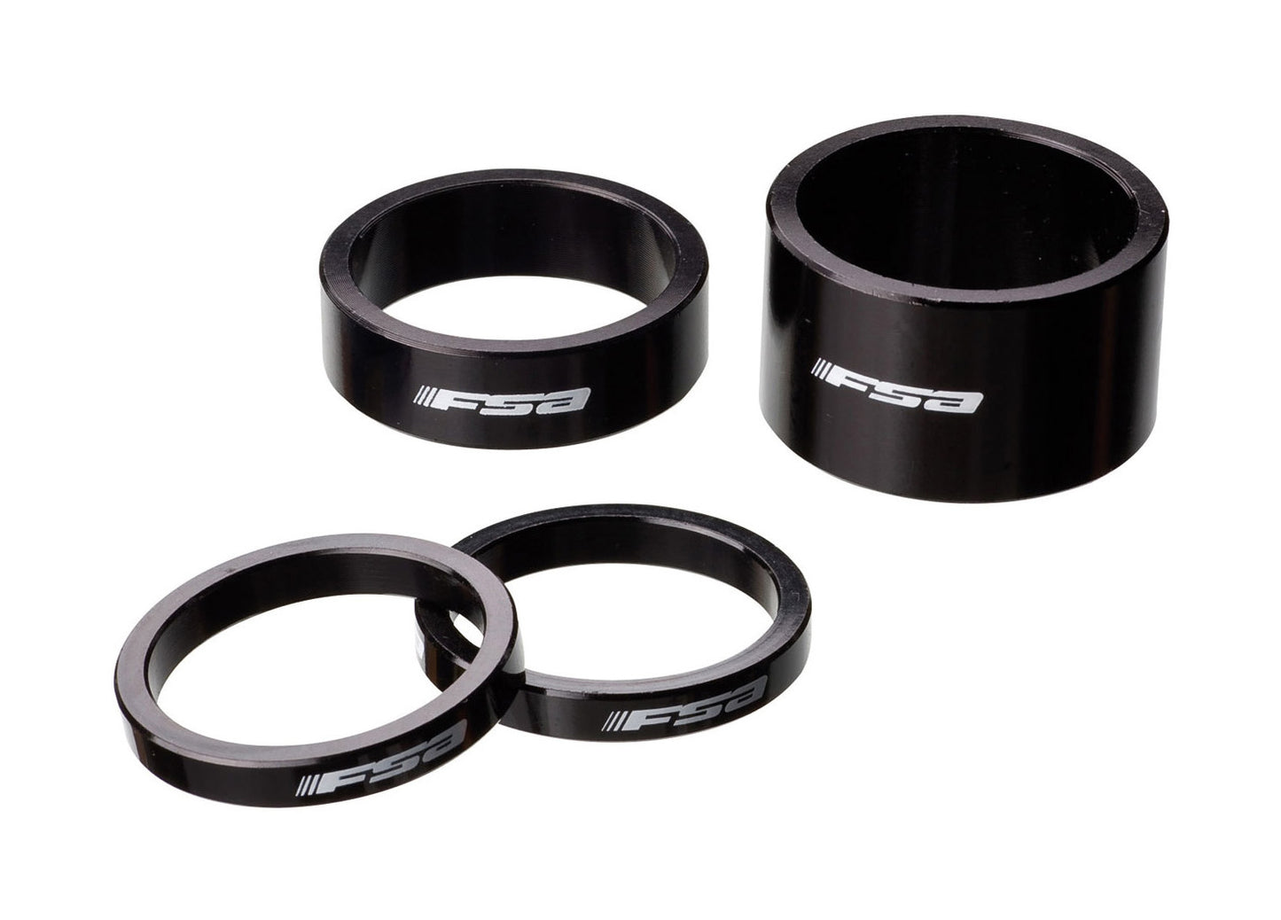 FSA, Spessore Alu 1.5-05mm Nero Unisex Adulto
