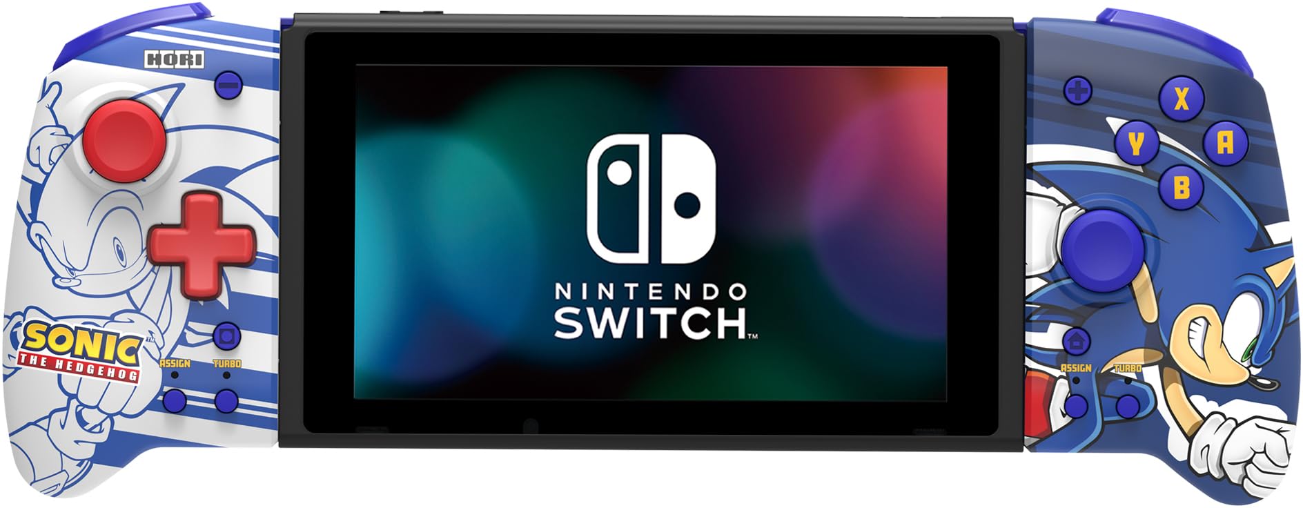Hori Split Pad Pro Handheld Mode Ergonomic Grip Controller (Sonic the Hedgehog) - Nintendo Switch (Nintendo Switch)