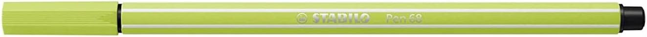 STABILO Pen 68 Set of 3 Felt-Tip Pens Lime Green