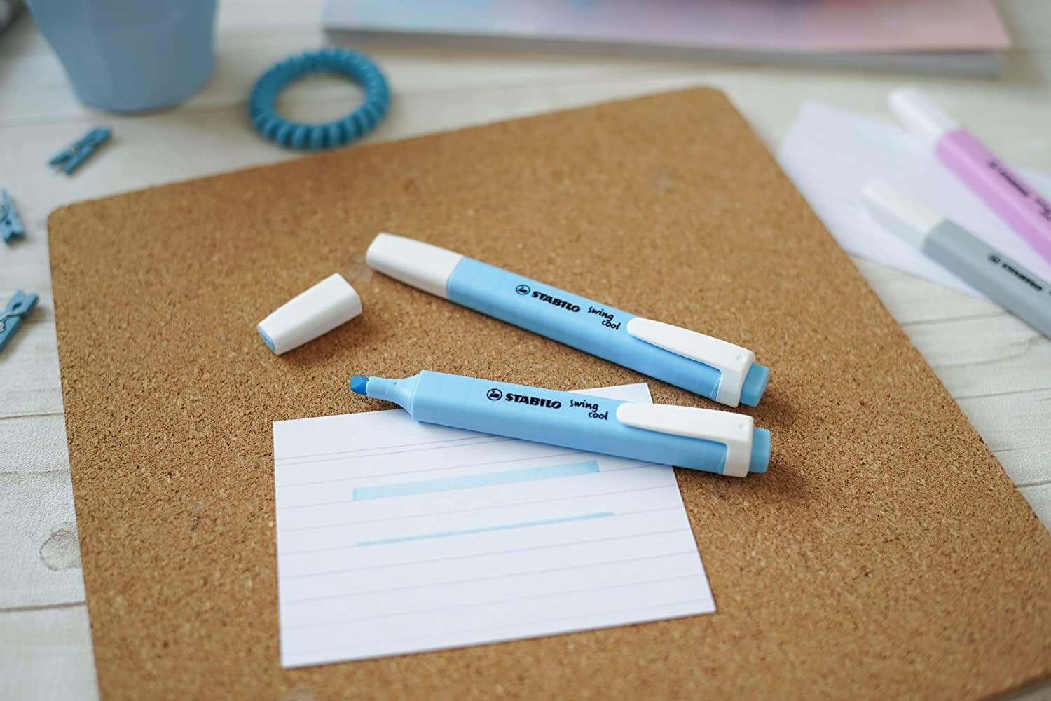 Highlighter - STABILO swing cool Pastel - Pack of 4