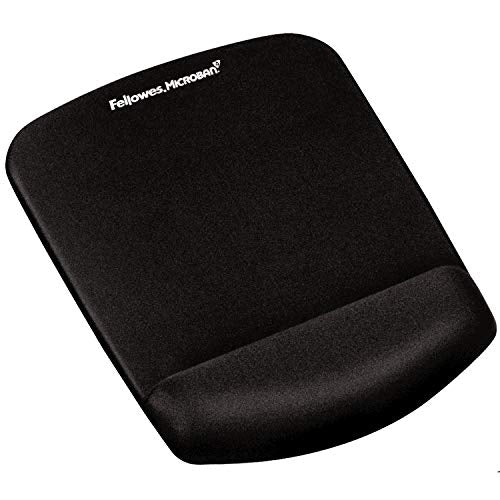 Fellowes PlushTouch Mouse Pad Wrist Rest Black 9252003