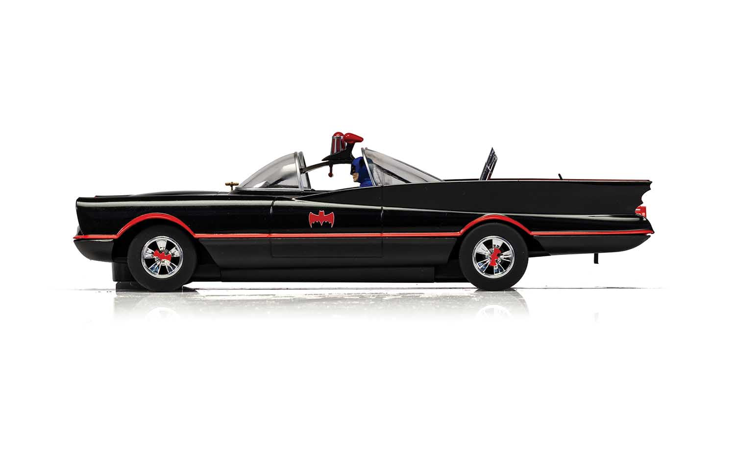 Scalextric Cars - C4175 Batmobile - 1966 TV Series - Toy Slot Car for use Race Tracks or Set - Small Kids Gift Ideas for Boy/Girl Ages 5 Accessories, Black