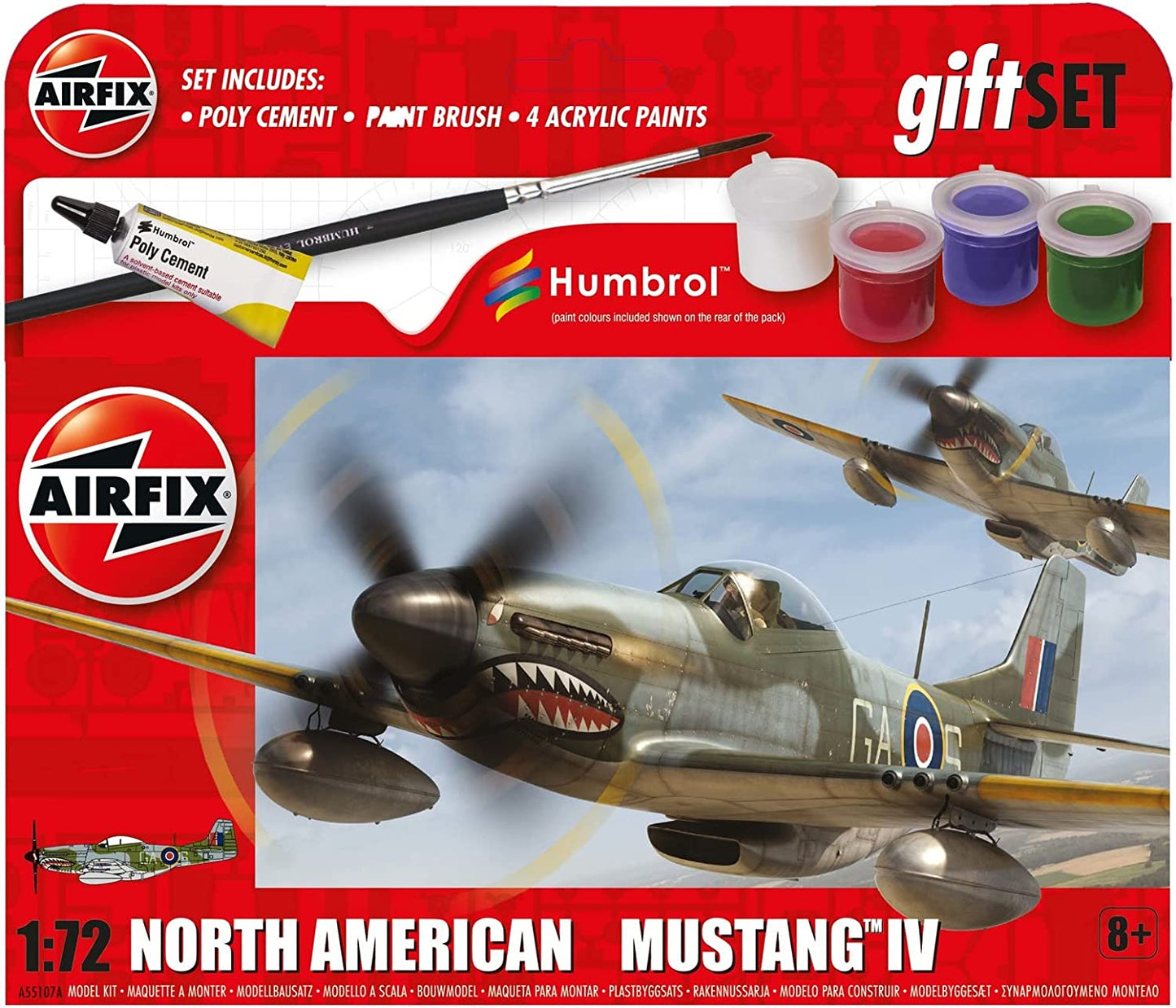 Airfix Hanging Gift Set - North American Mustang Mk.IV Model