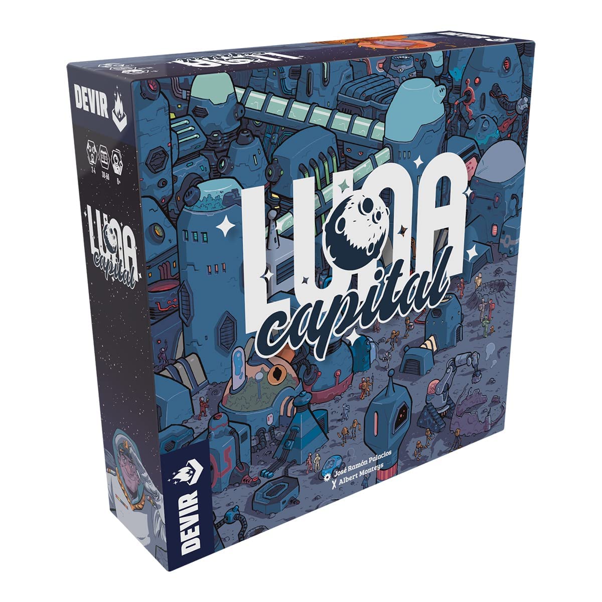 Devir - Luna Capital, Juego de Mesa, Juego de Mesa de Ingenio, Juego de Mesa con Amigos, Juego de Mesa Creativo (BGLUNAML