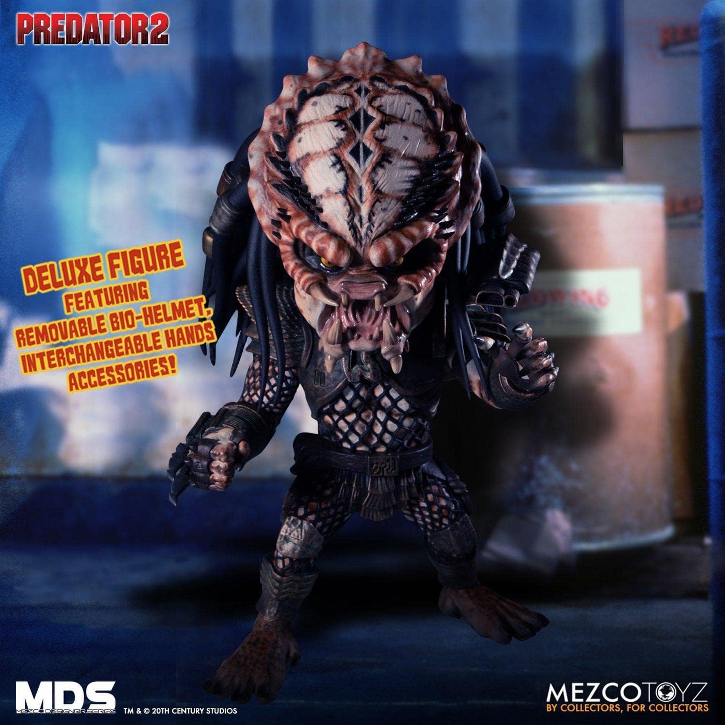 MEZCO TOYS MDS Predator 2 City Hunter 6IN Deluxe Stylized ROTO FIG 6 inches (15.24cm)