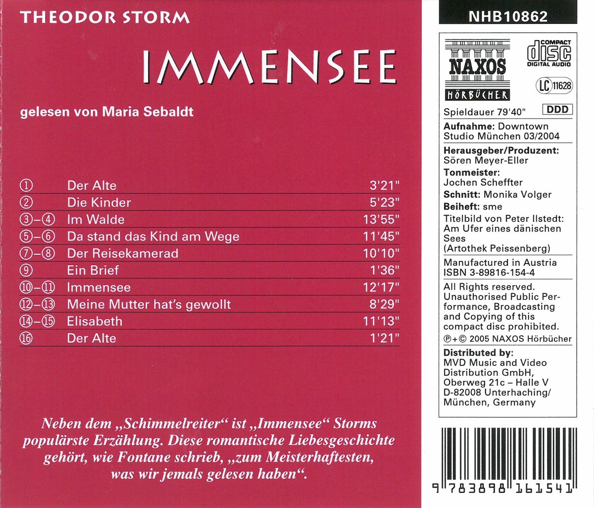 Immensee. CD (Klassiker der Literatur
