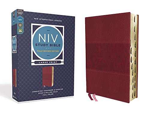 Niv Study Bible Rev Lp Ls Idx