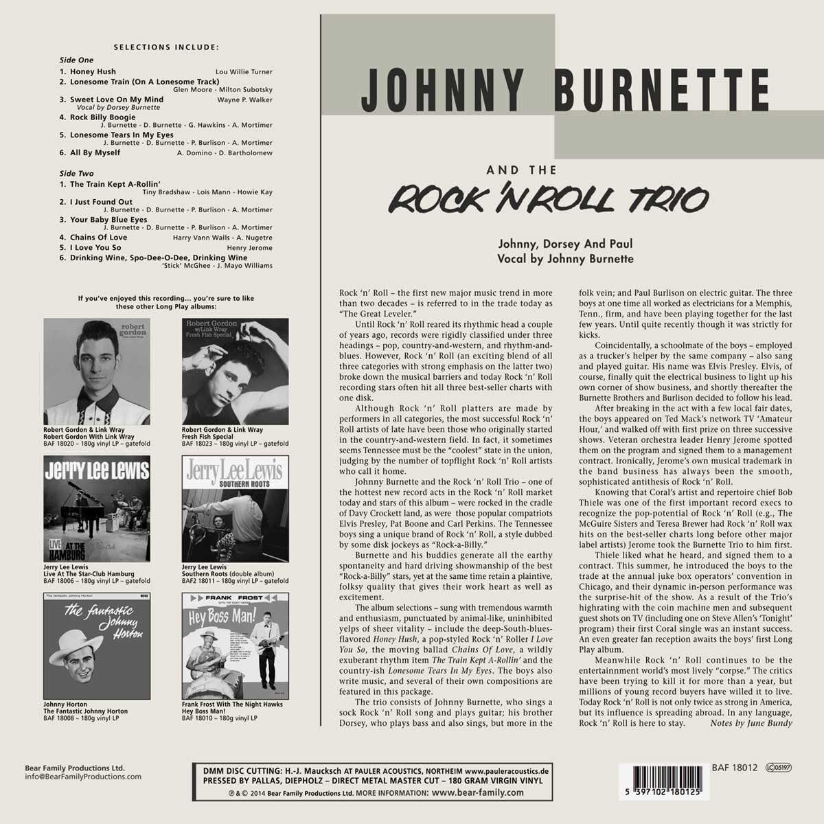 Johnny Burnette and the Rock 'N' Roll Trio