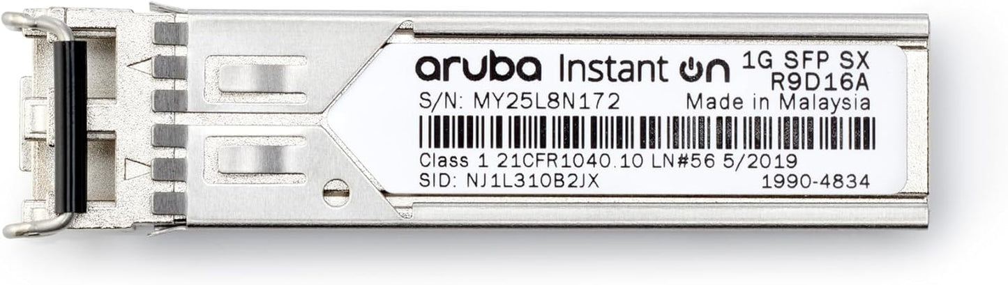 HPE Networking Instant On 1G SFP LC SX Transceiver for Connections Up to 500 Meters (R9D16A