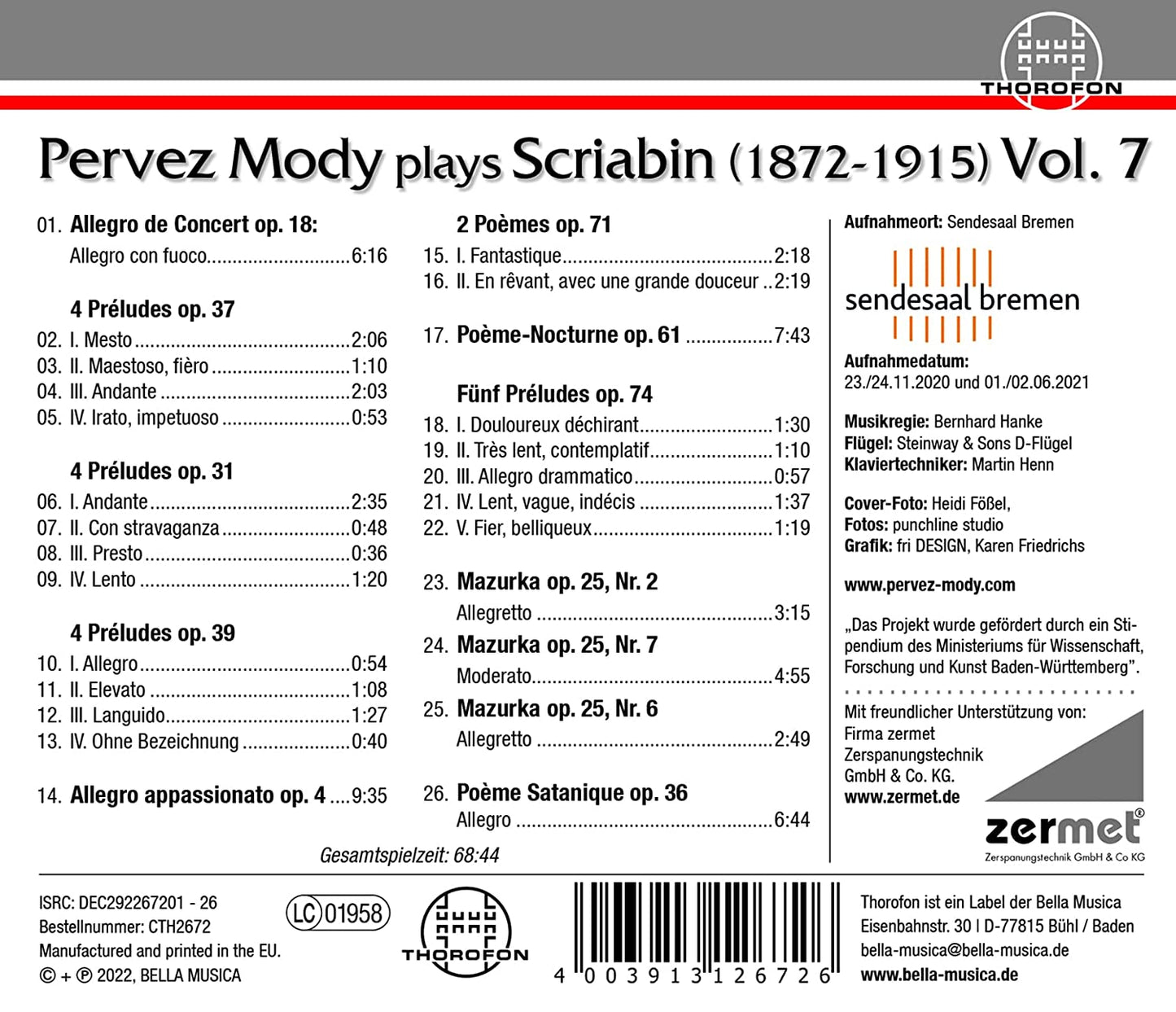 Pervez Mody Plays Scriabin 7