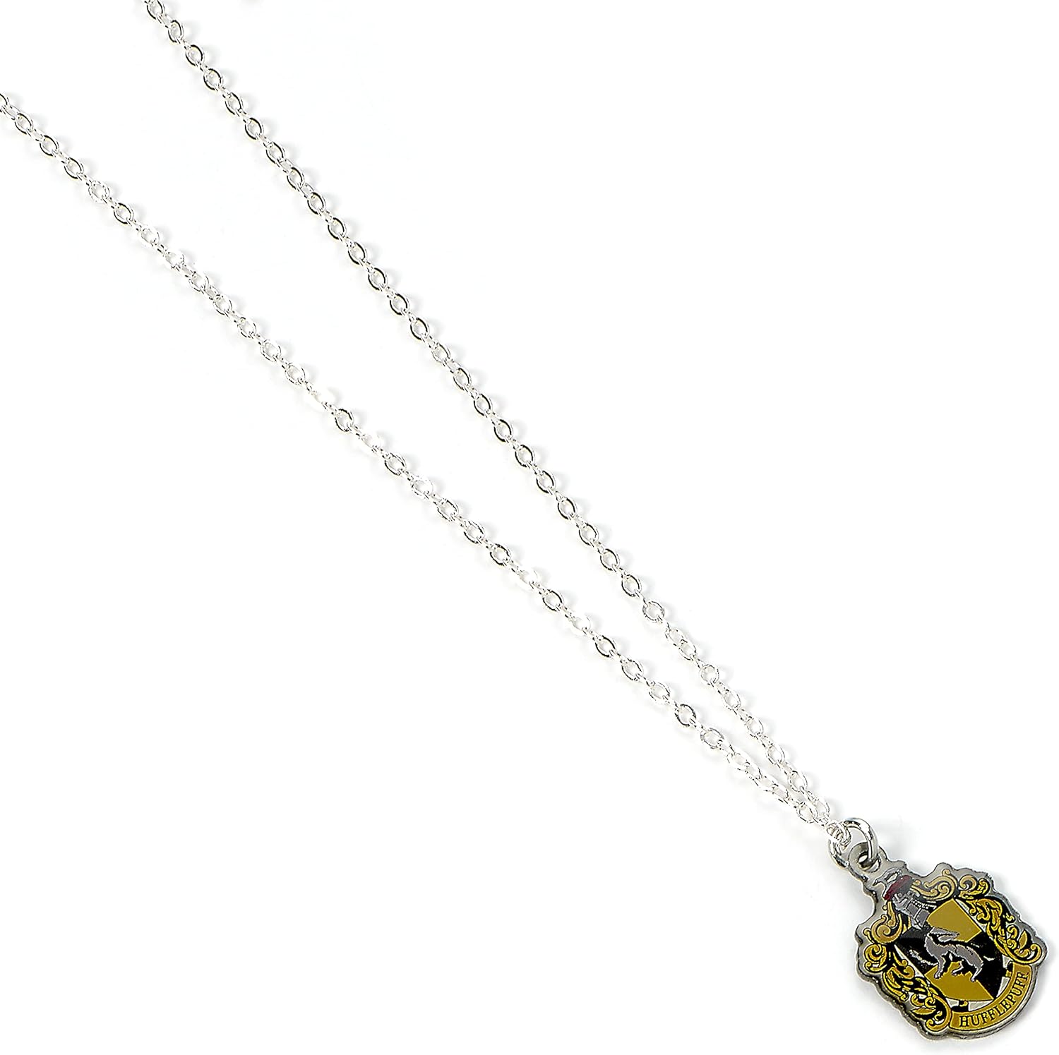 Harry Potter Official Hufflepuff House Crest Link Chain Necklace by The Carat Shop