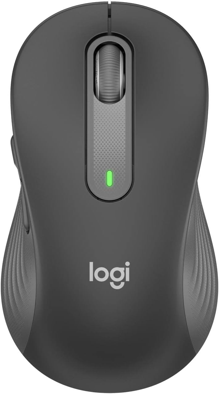 Logitech Signature M650 L for Business Wireless Mouse, For Large Sized Hands, Logi Bolt, Bluetooth, SmartWheel - Grey
