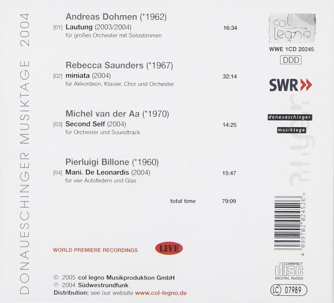 Donauerschinger Musiktage 2004
