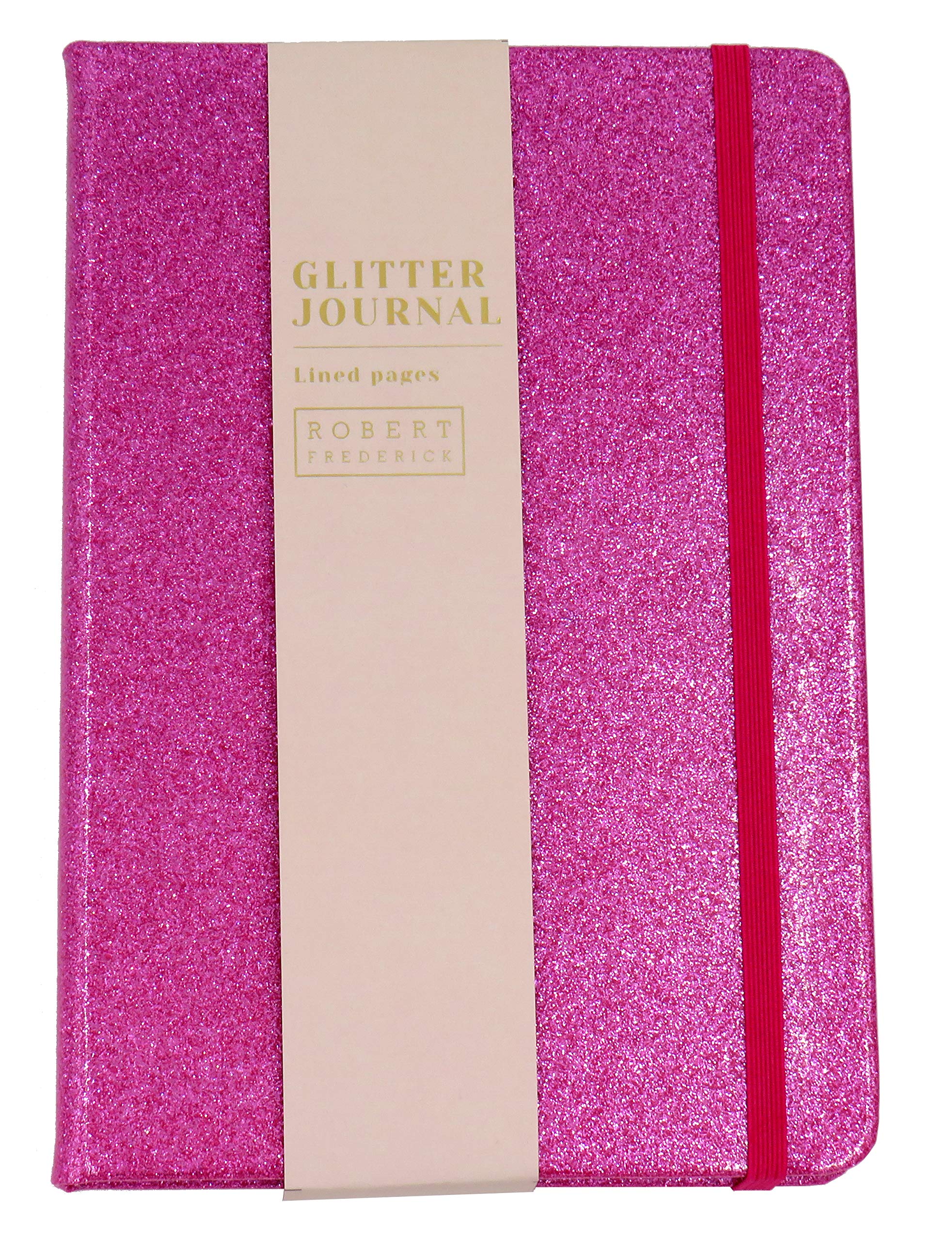 A5 CASED Glitter Notebook - Bright Pink