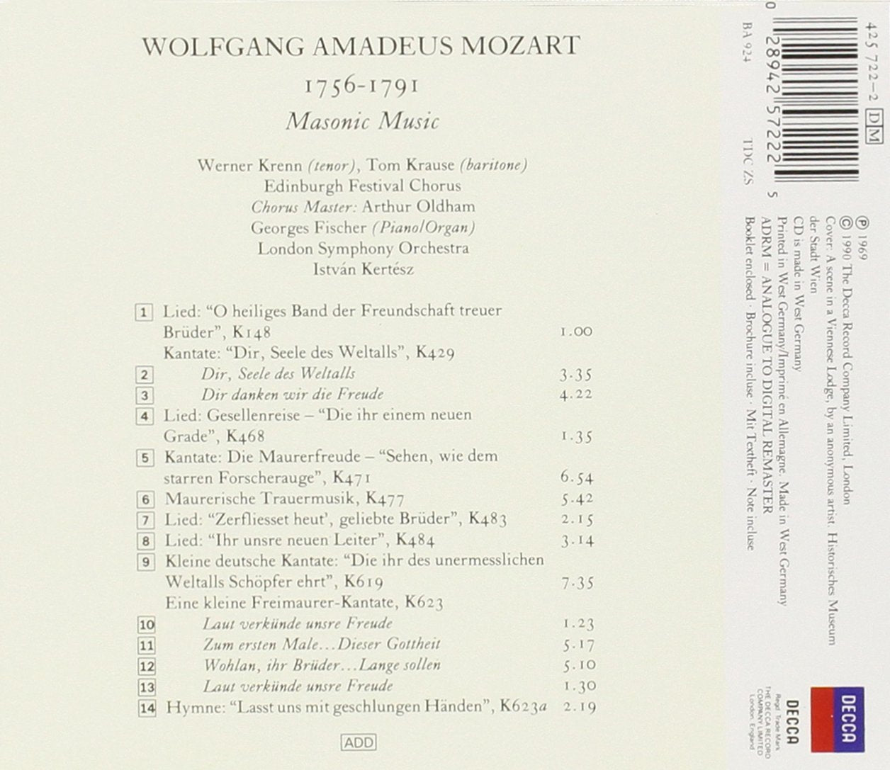 Masonic Music (Lso/kertesz)