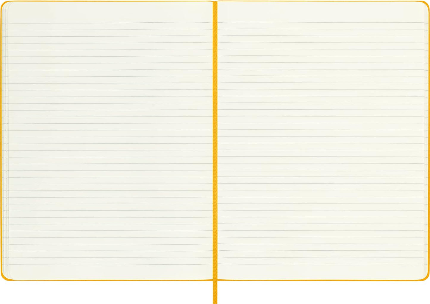 Moleskine Classic Notebook, Hard Cover, XL (7.5" x 9.5") Ruled/Lined, Orange Yellow (Silk), 192 Pages