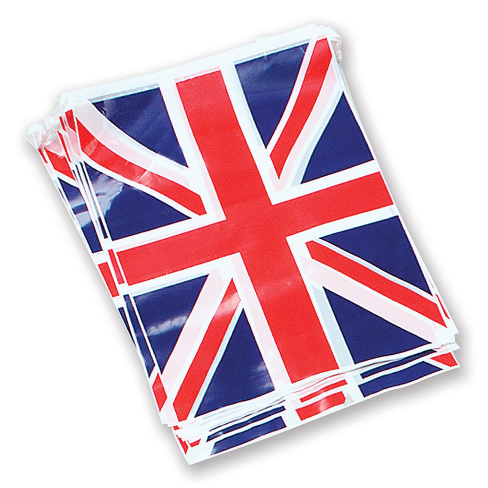 Bristol Novelty-PG022E Banderines con diseño de la Bandera británica, Multicolor, Talla única (PG022E
