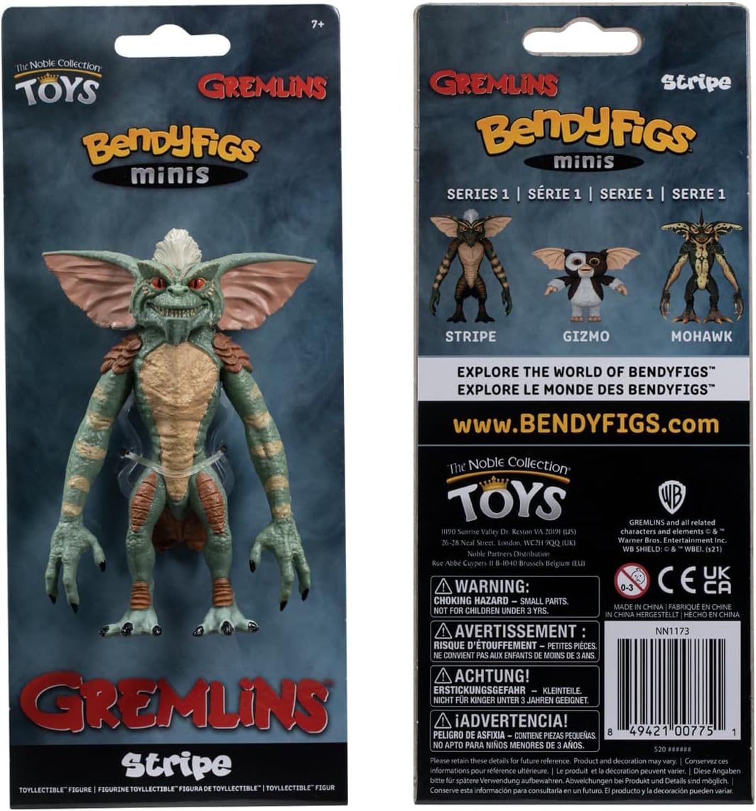 The Noble Collection Gremlins Stripe Mini Bendyfig
