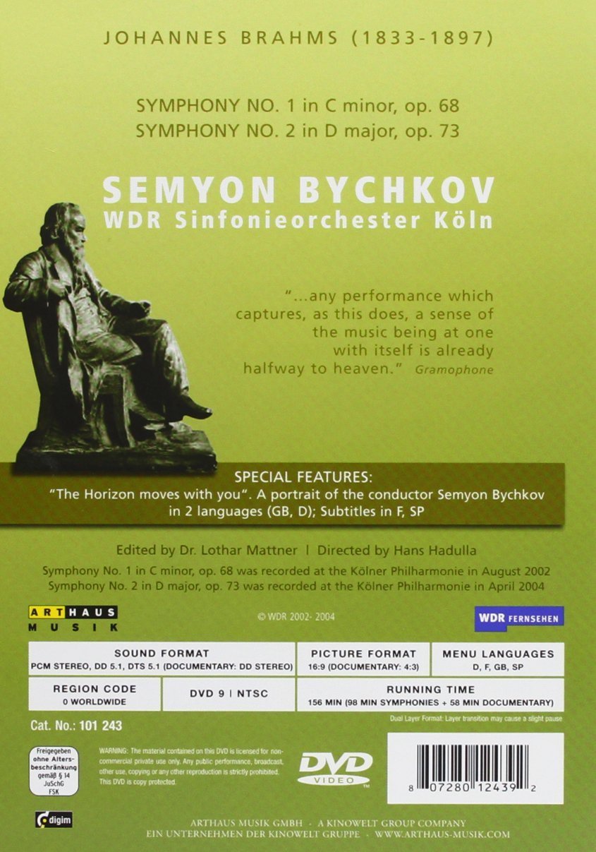 Brahms - Symphonies Nos. 1 & 2