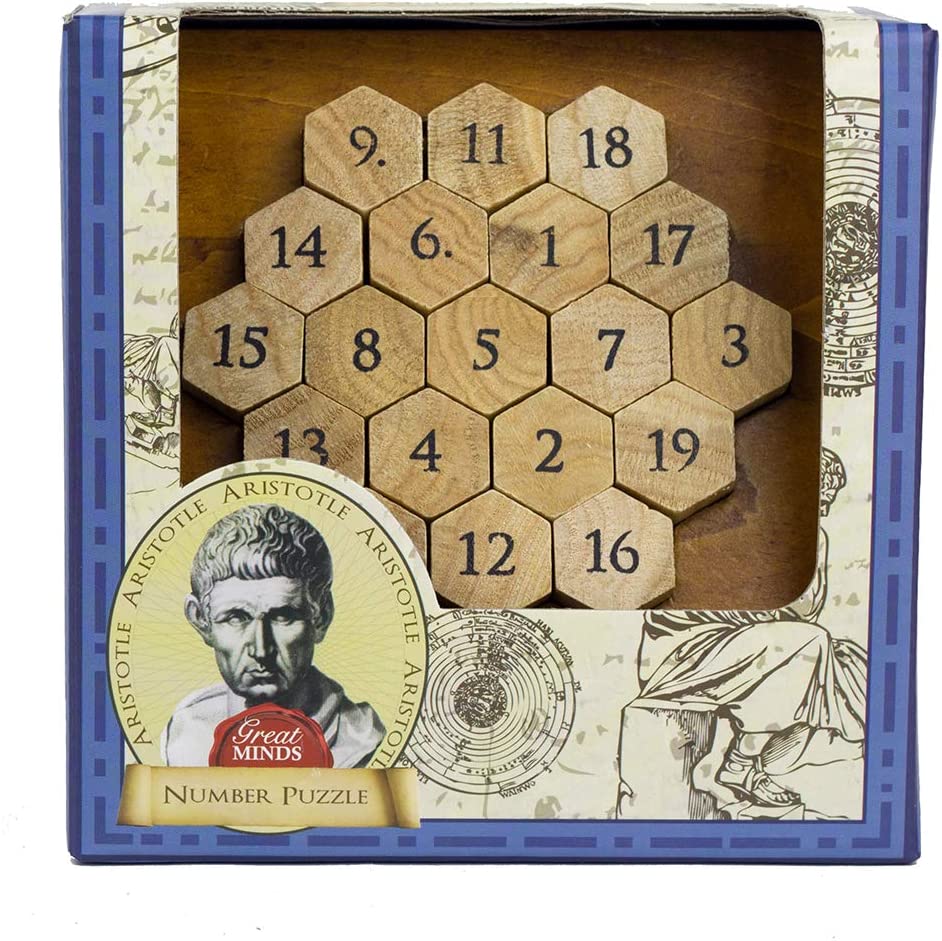 The Great Minds Range- The Minds Range 1095-Aristoteles, numérico, Multicolor (Professor Puzzle 1095