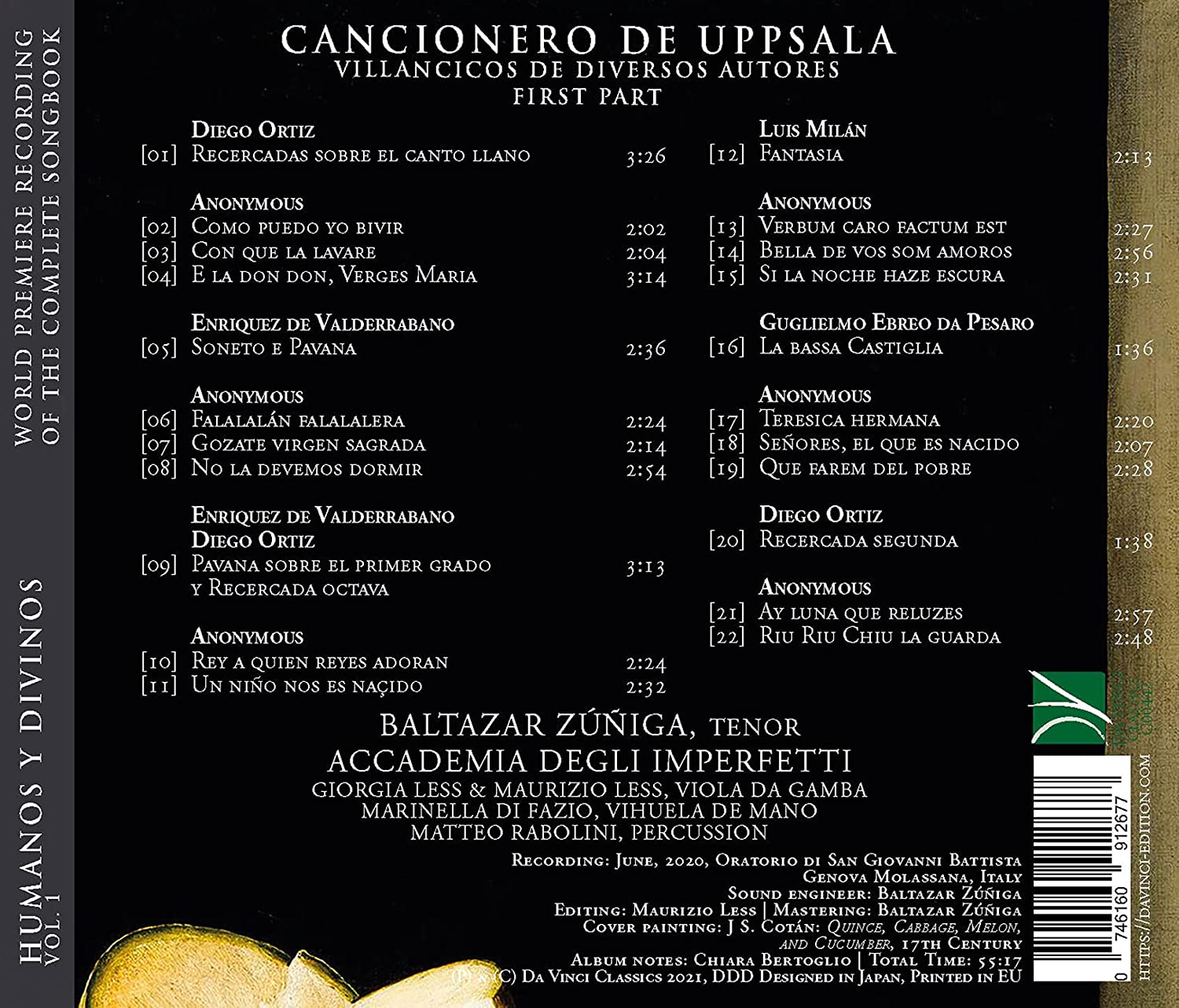 Humanos Y Divinos: Cancionero De Upsala,