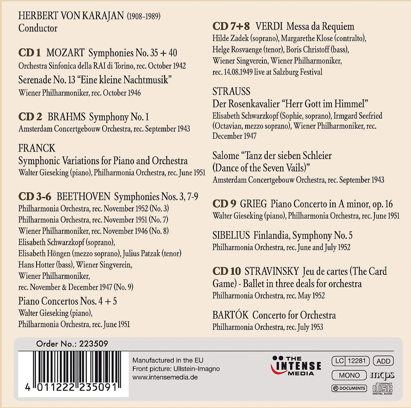 Maestro- Herbert Von Karajan Box