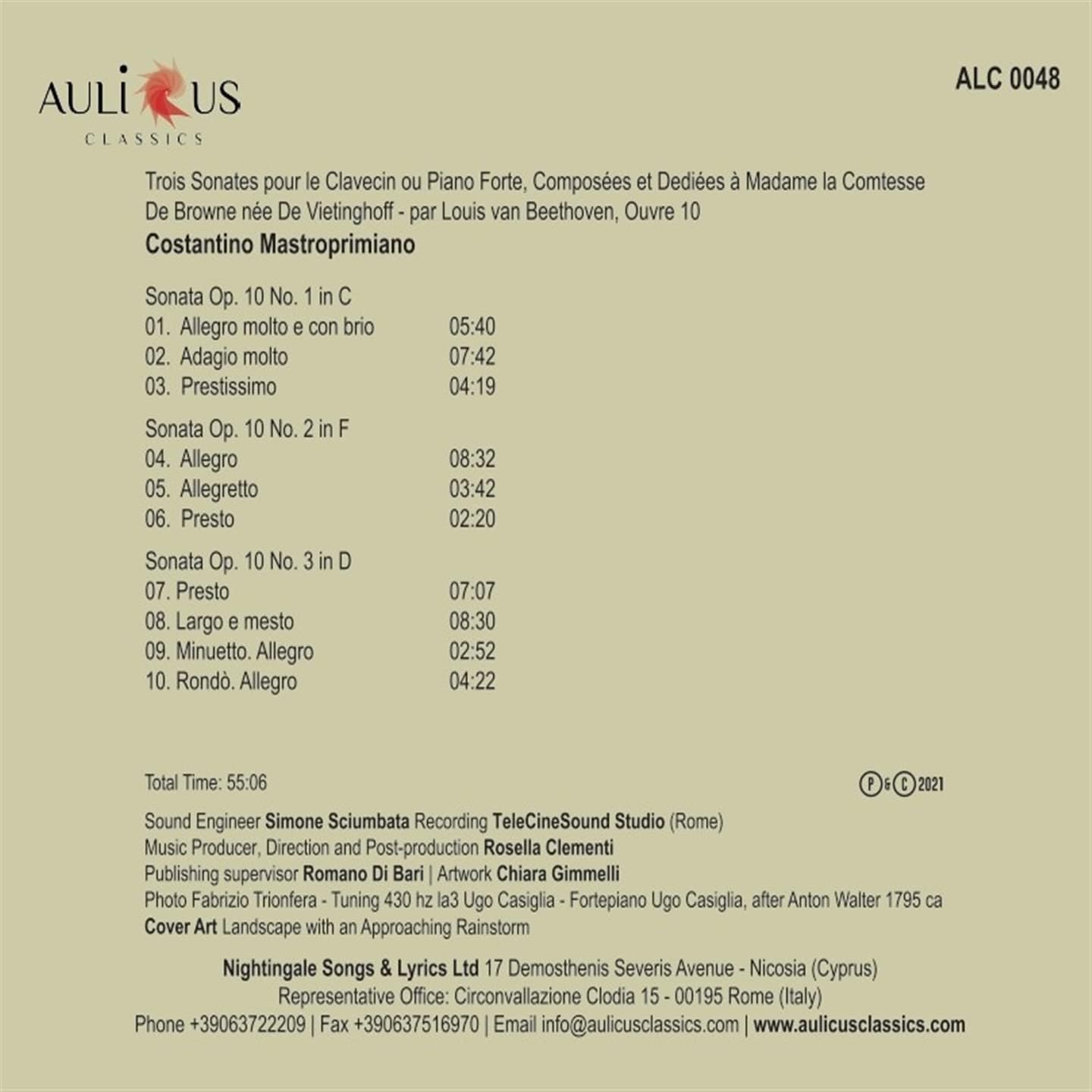Beethoven Piano Sonatas Vol. 2 Op. 10
