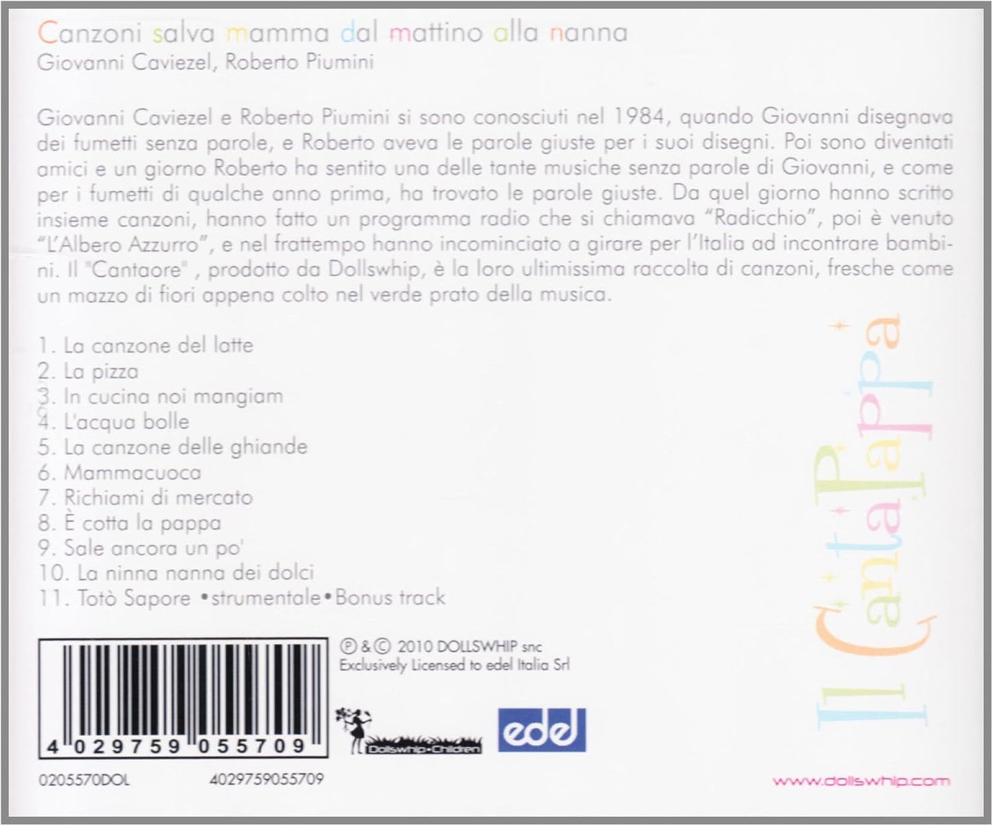 il cantapappa (AudioCD) children's music