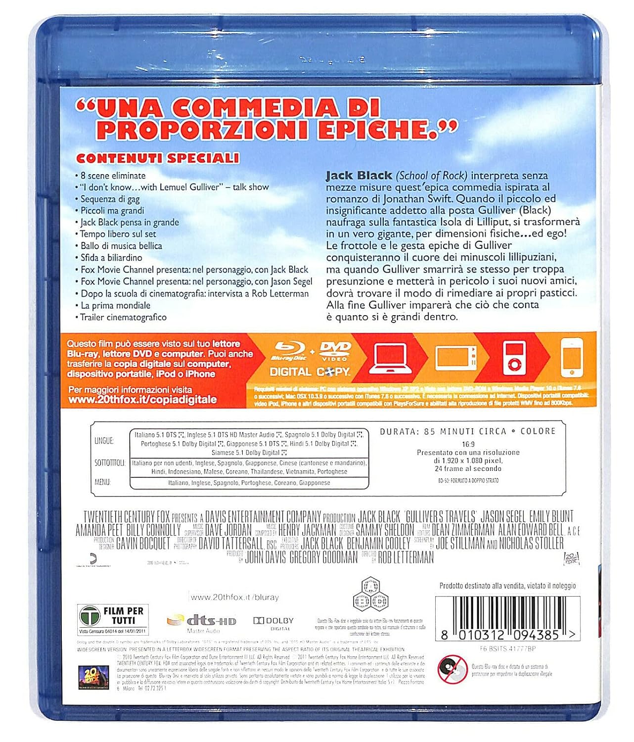 I fantastici viaggi di Gulliver (+DVD+copia digitale)
