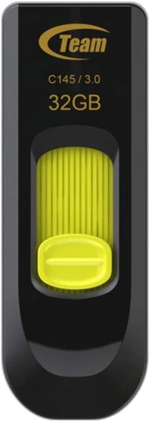 Team Group C145 32 GB USB 3.0 Flash Memory Drive - Yellow