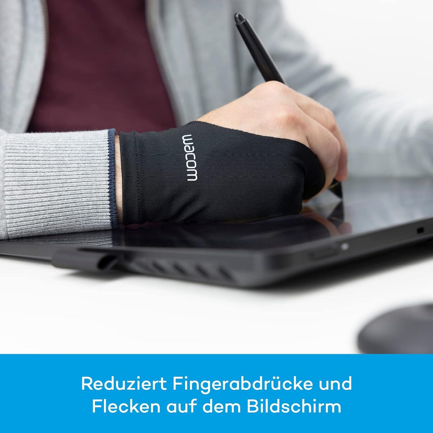 Wacom Drawing Glove – Glove for drawing on a graphic display (for right and left-handers, black), One Size
