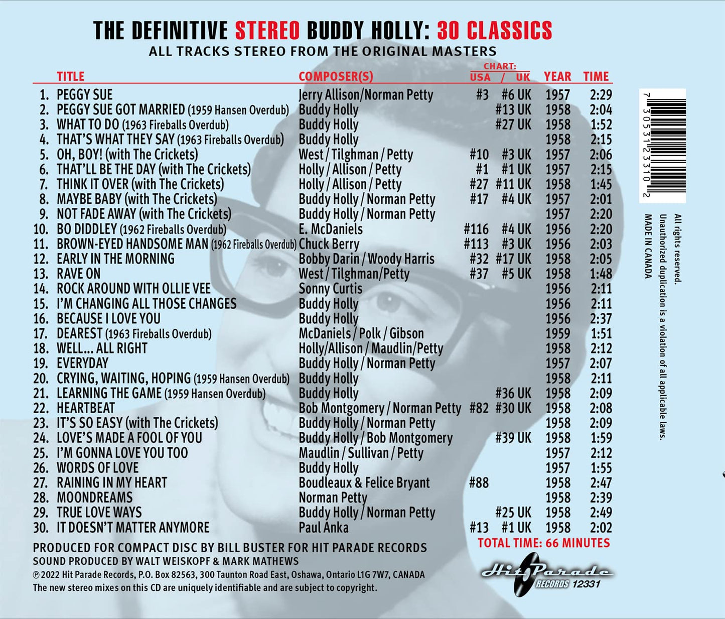 DEFINITIVE STEREO BUDDY HOLLY: 30 CLASSICS