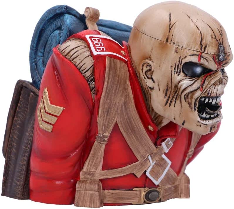 Nemesis Now Officially Licensed Iron Maiden The Trooper Bust Box (Small) Red, 12cm