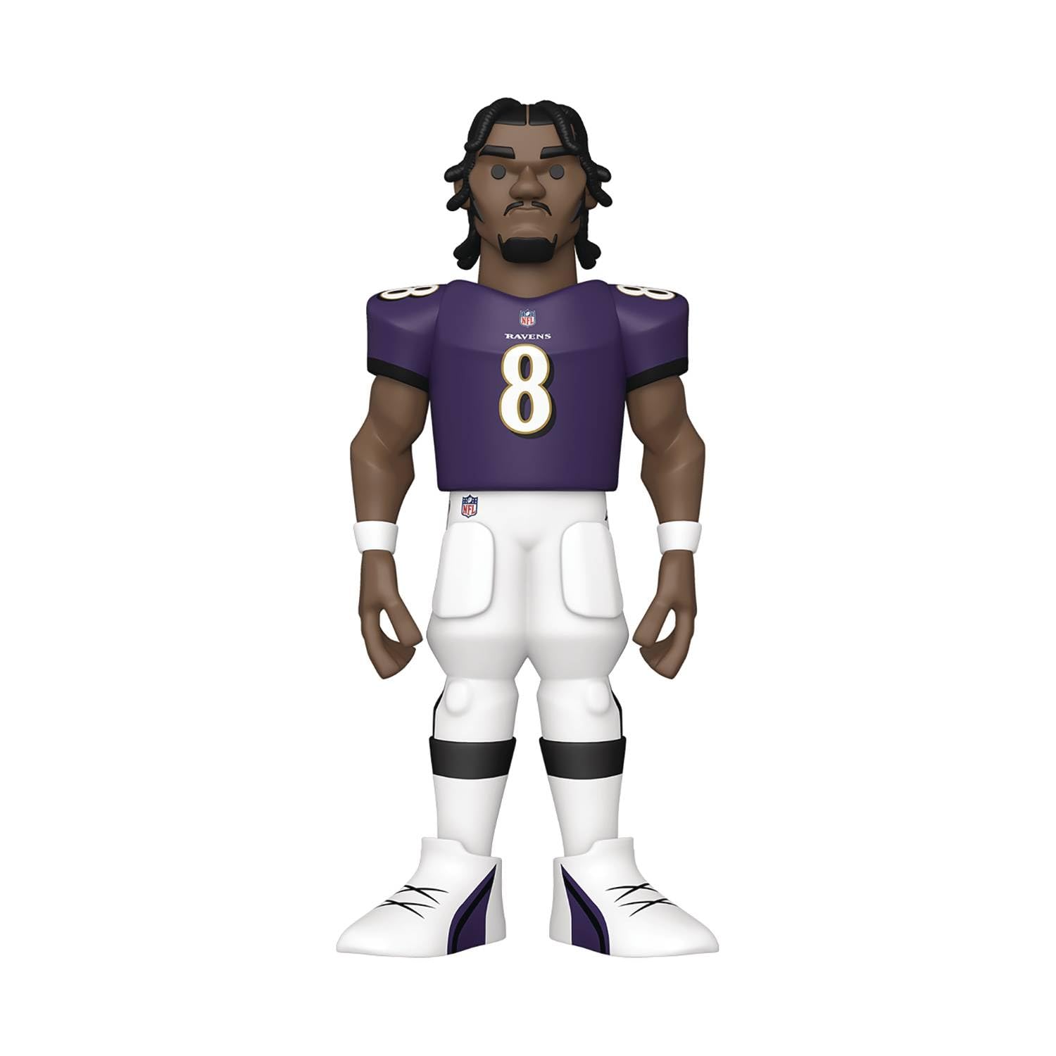 Funko Gold 12" NFL: Ravens - Lamar Jackson - 1/6 Odds for Rare Chase Variant - Collectable Vinyl Action Figure - Birthday Gift Idea - Official Merchandise - Ideal Toy for Sports Fans and Display