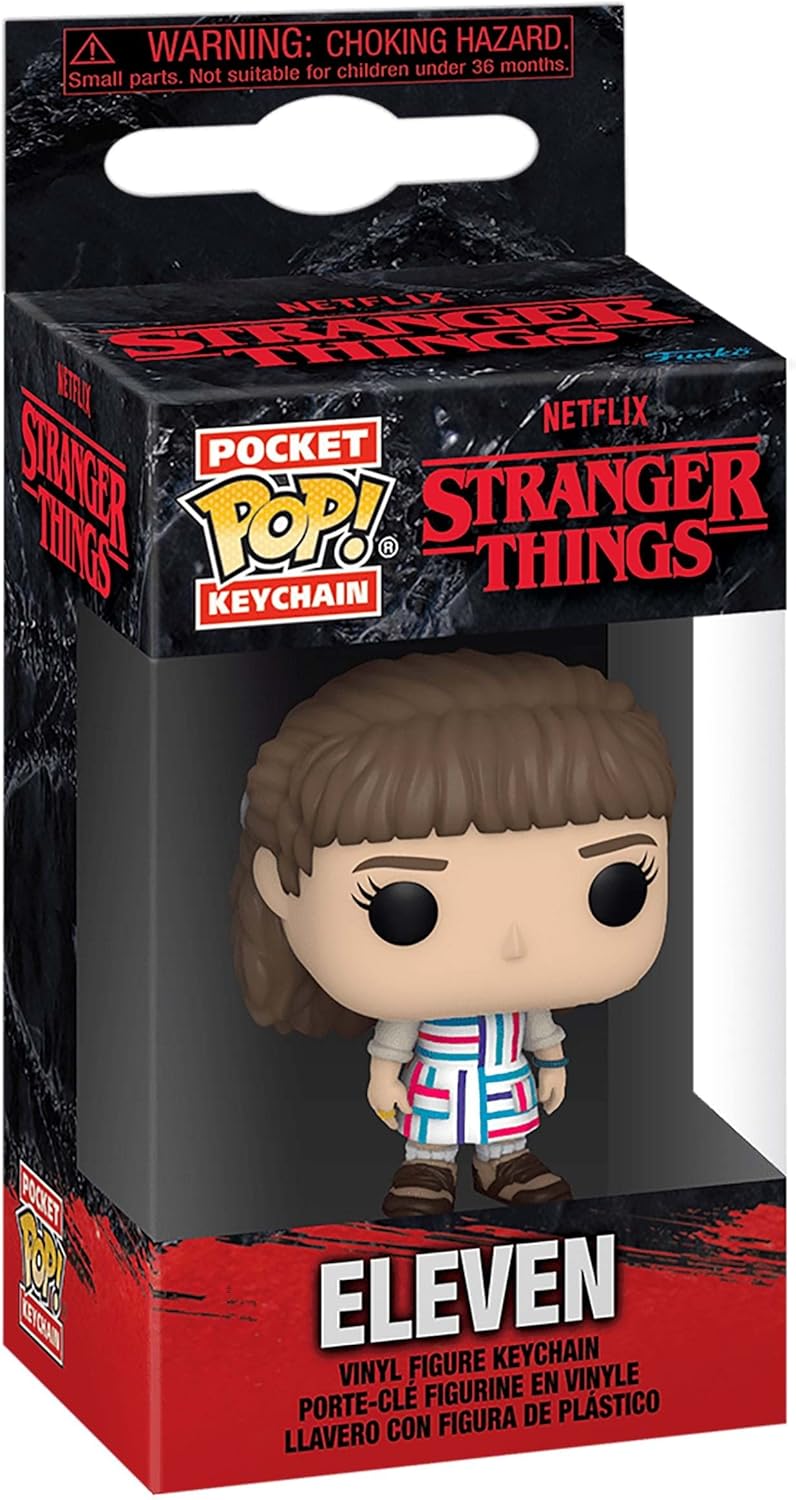 Funko POP! Keychain: Stranger Things - Eleven Novelty Keyring - Collectable Mini Figure - Stocking Filler - Gift Idea - Official Merchandise - TV Fans - Backpack Decor