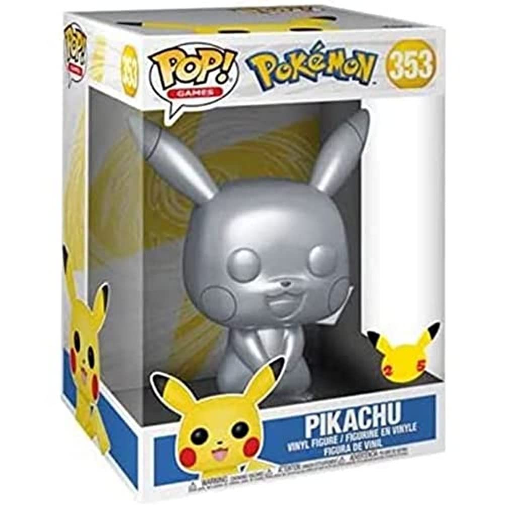 Funko POP Jumbo: Pokemon S5-10" Pikachu, Multicolor, 1.5x10M=4.9x32.8ft, 59873